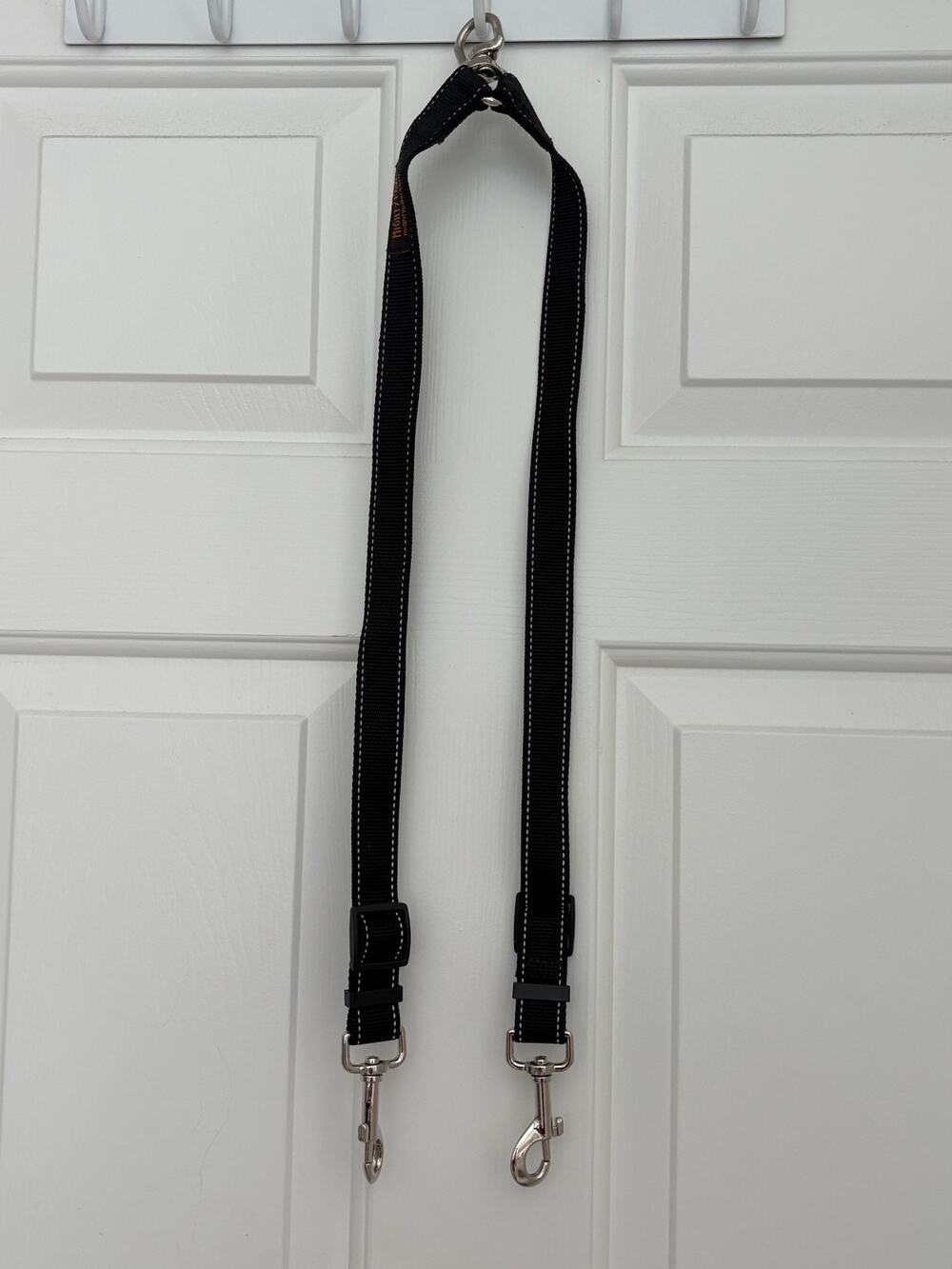 Might Paw Double Dog Leash Coupler No Tangle Black NWOT